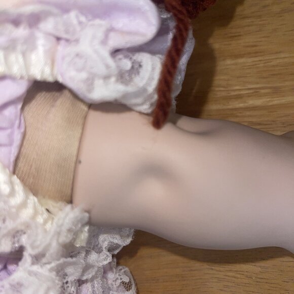 Cabbage Patch Kids Porcelain Collection Doll With Dress & Certificate Of Authent - Picture 4 of 16